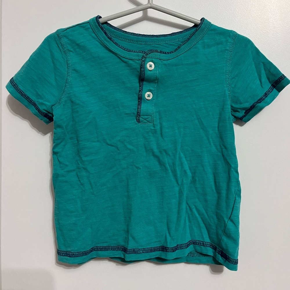 Kids Teal Button-Up Shirt Joe Fresh Size 12-18 months